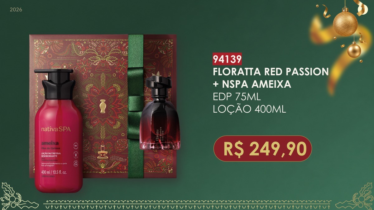 Kit Floratta Red Passion e Nativa SPA Ameixa