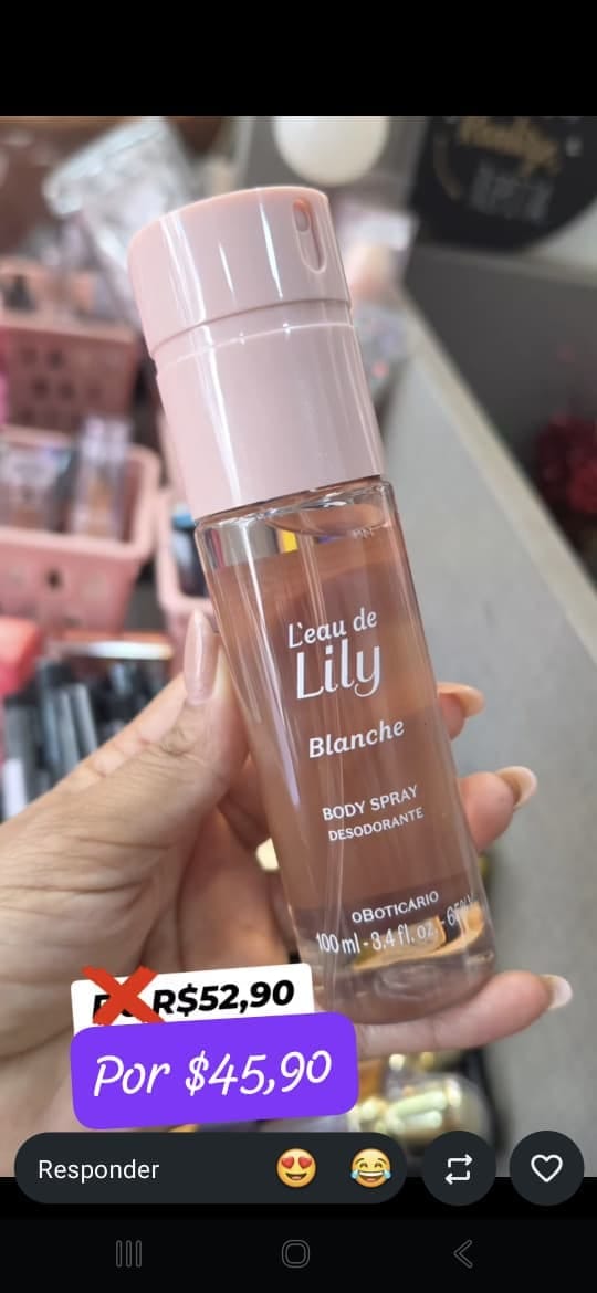 Body Spray L’eau de Lily Blanche