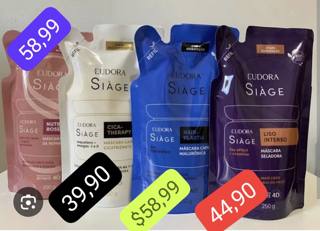 Refil Máscara Siàge Nutri Rosé 250 g