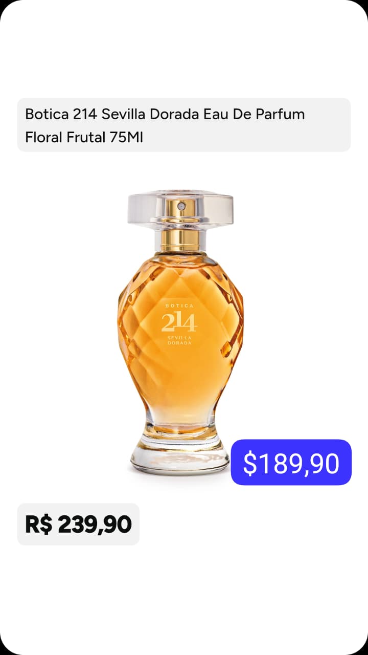 Botica 214 Sevilla Dorada Eau de Parfum 75 ml