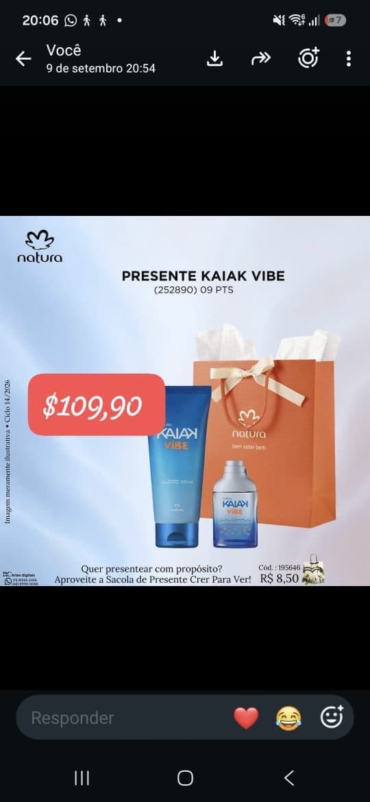 Presente Natura Kaiak Vibe