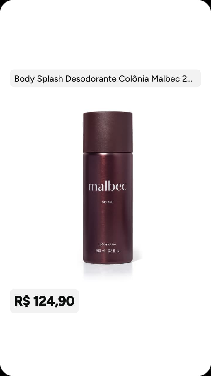 Body Splash Malbec 200 ml