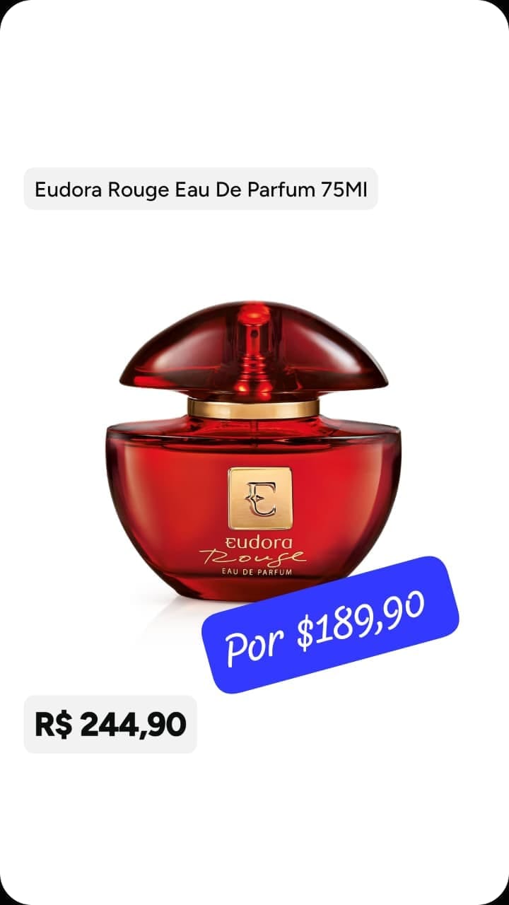 Eudora Rouge Eau de Parfum 75 ml