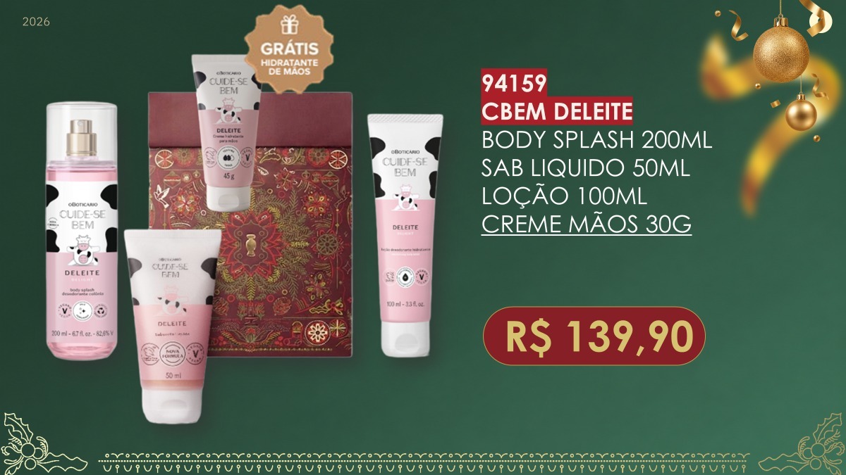 Kit Cuide-se Bem Deleite Natal 2026
