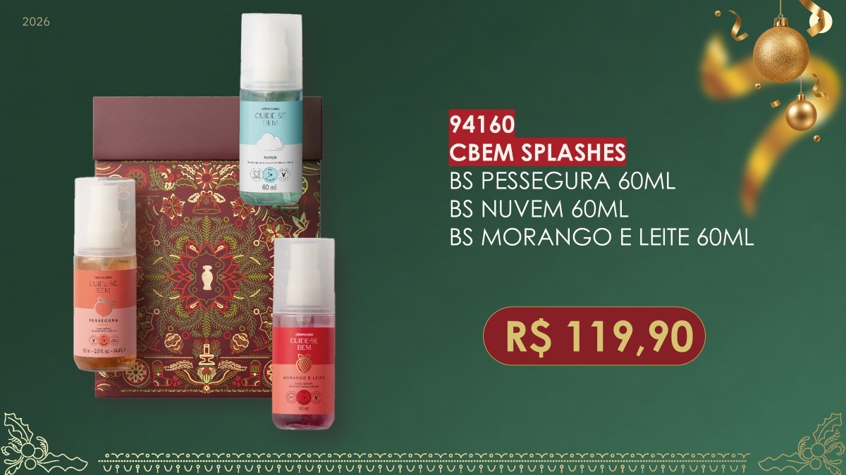 Kit Cuide-se Bem Splashes — 3 itens